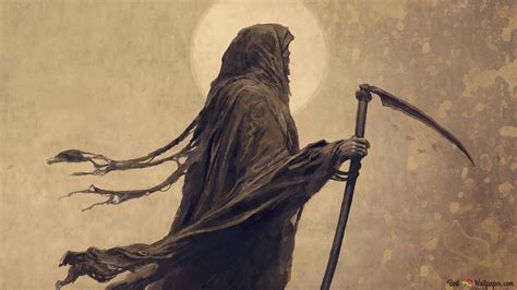 Grim Reaper Death Scythe 4K wallpaper download