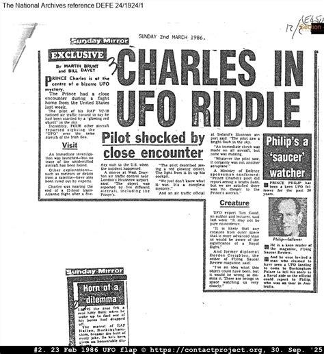 The Black UFO Report: Prince Charles, a Jumbo Jet, and a Forgotten 1986 ...