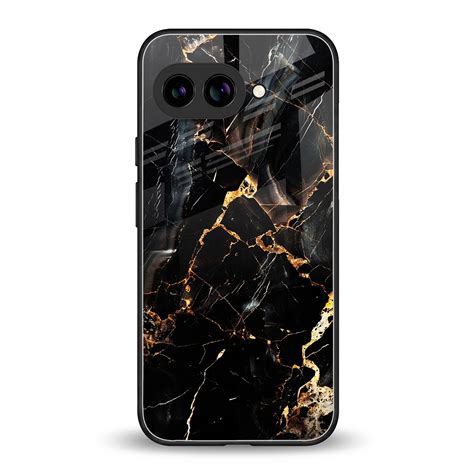 Golden Obsidian Phone Case for Google Pixel 9A | Glass Case – Boujee