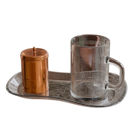 Glass and tray set | Kitchen Appliances models | BlenderKit