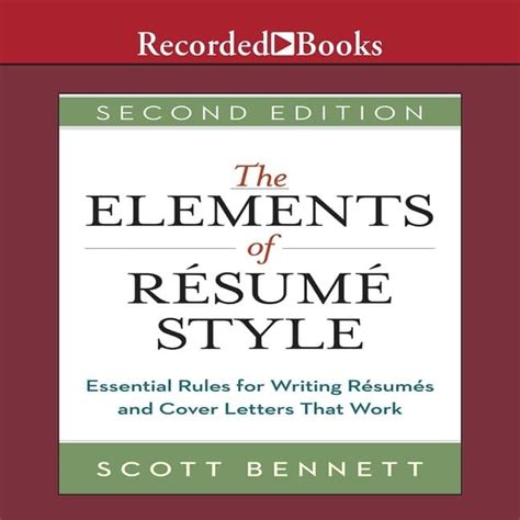 Buy The Elements of Resume Style: Essential Rules for Writing Resumes ...