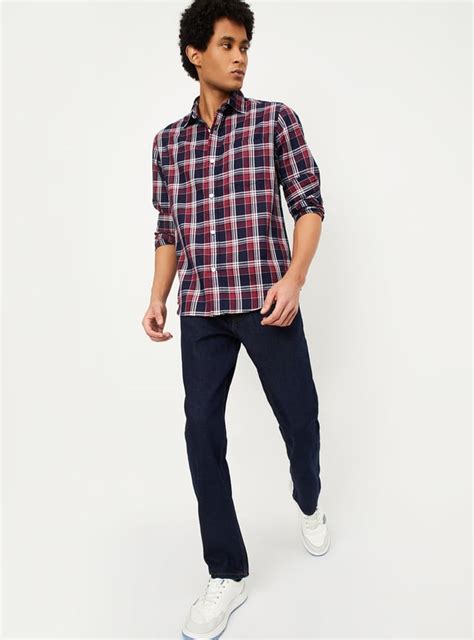 Buy Men Checked Regular Fit Shirt Online at just Rs. 1049.0 ...