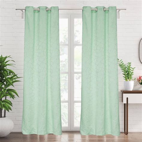 Buy Jade Set of 2 Jacquard Light Filtering Door Curtains from Home ...