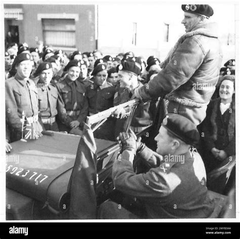 FIELD MARSHAL MONTGOMERY WITH 5TH CDN ARMD DIV - Original wartime ...