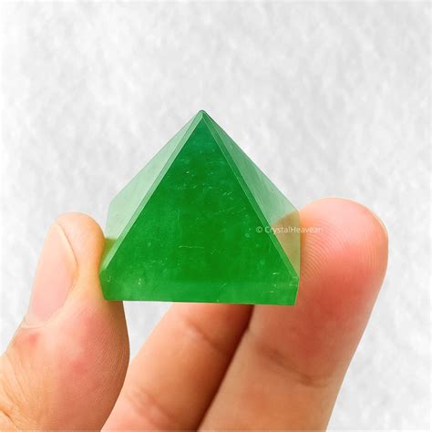 Green Strawberry Quartz Pyramid - Premium Crystal Pyramids