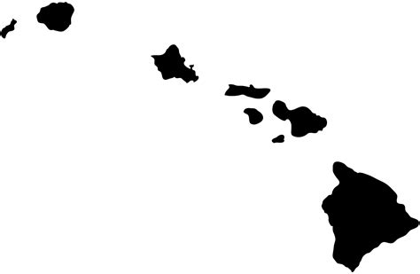 Free clipart hawaii map