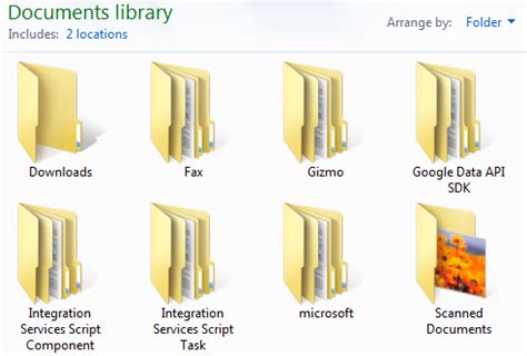 Image result for Windows 7 Library