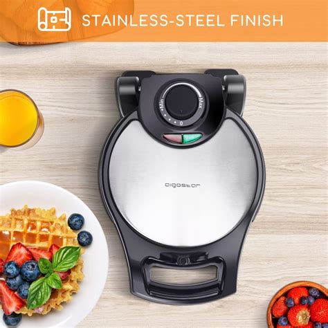 Buy Belgian Waffle Maker, 8 Inch Flip Waffle Irons with Non-Stick ...
