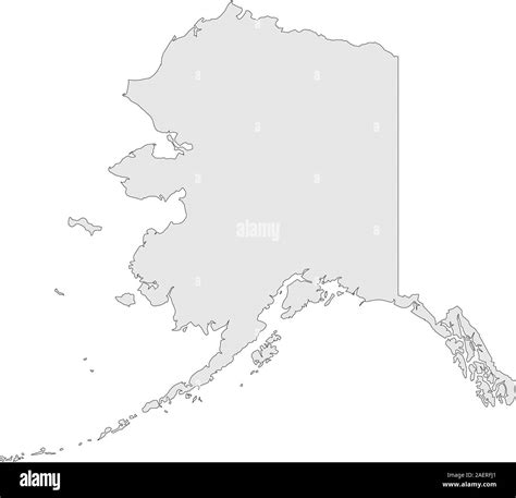 Alaska State Map Outline