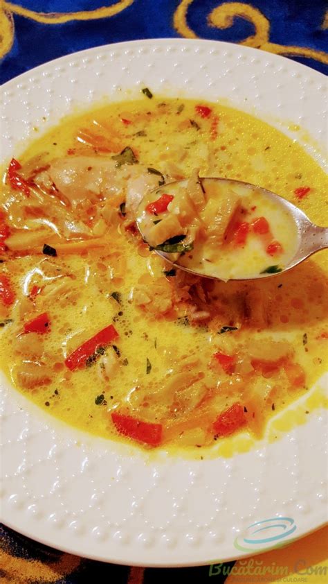 Ciorba de pui cu pleurotus