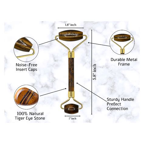 Tiger Eye Massage Roller - Premium Crystal Face Massage Tool