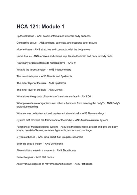 Image result for Module 1 HCA Exam