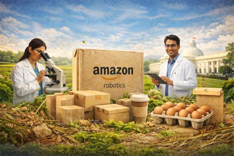How Amazon and IIT Roorkee are converting farm waste into recyclable packaging - About Amazon India