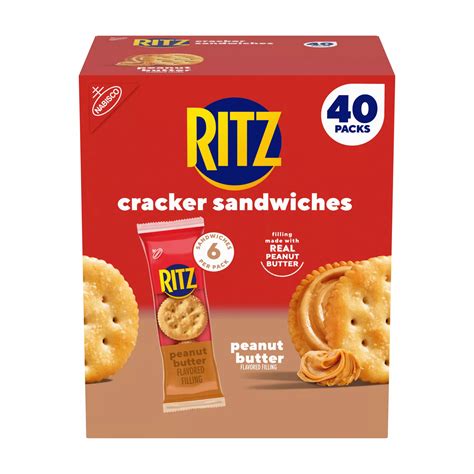 Ritz Peanut Butter Sandwich Crackers, 40 pk./1.38 oz. | BJ's Wholesale Club