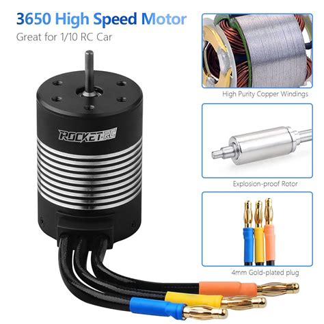 ARRAROWN RC Car Brushless Motor 1/10 540 3650 5200KV 3.175mm India | Ubuy