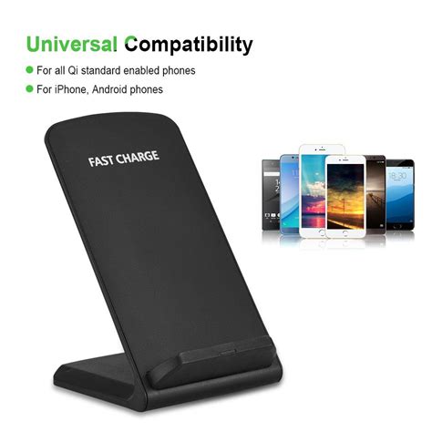 Buy YLSHRF Qi 2-coils Wireless Stand Charger 75% Charging Efficiency ...