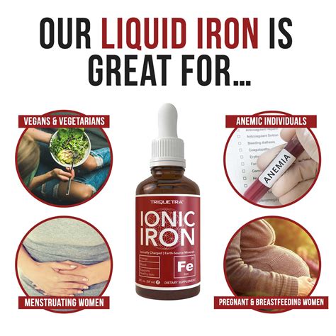 Triquetra Health® Ionic Iron Liquid Supplement, Ferrous Sulfate (2 oz) - Triquetra™