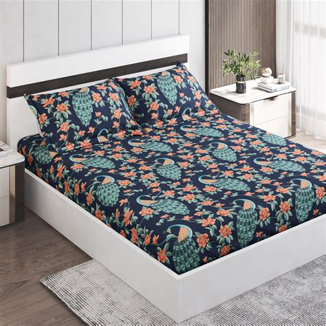 Buy Pacific Juniper Printed 3Pcs Queen Bedsheet Set from Home Centre at ...