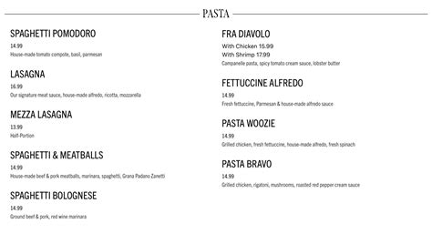 Bravo! Italian Kitchen Menu With Prices – Restaurant Menu Price
