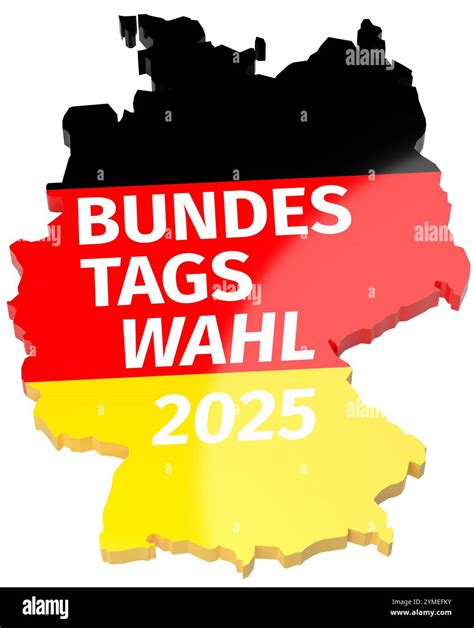 Elections in Germany. The text "Bundestagswahl 2025" (Federal Election ...
