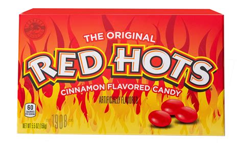 Buy Red Hots Cinnamon Flavored Candy, 5.5 Ounce Movie Theater Candy Box ...