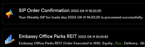 SIP Notifications - Feature Requests - MadeForTrade