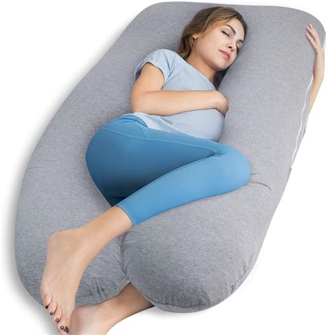 ROSE QUEEN Pregnancy Pillow, U Shaped Full Body Pillow for Sleeping ...