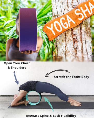 Krevia Inner ABS Yoga Wheel Yoga wheel Circle Roller Gym Workout Back ...