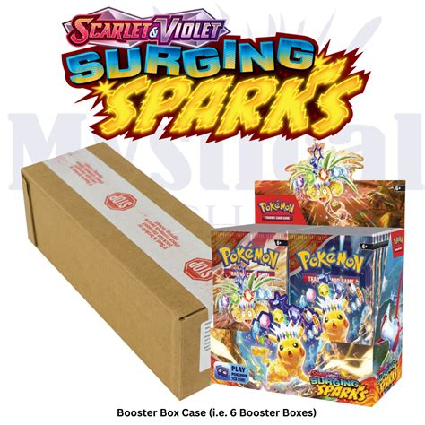 Pokemon TCG – Scarlet & Violet (SV8) Surging Sparks Booster Box Case ...