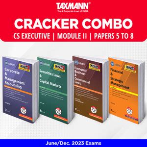 Taxmann's CRACKER COMBO | CS Executive | June/December 2023 Exams ...