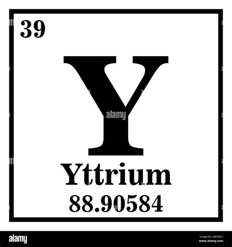 Yttrium symbol Black and White Stock Photos & Images - Alamy