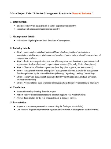 Image result for Micro Project Management