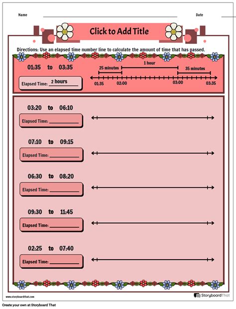 Elapsed Time Using a Number Line 的图像结果