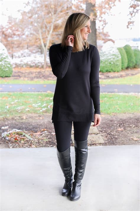 Business Casual Tunic With Leggings - Subisness