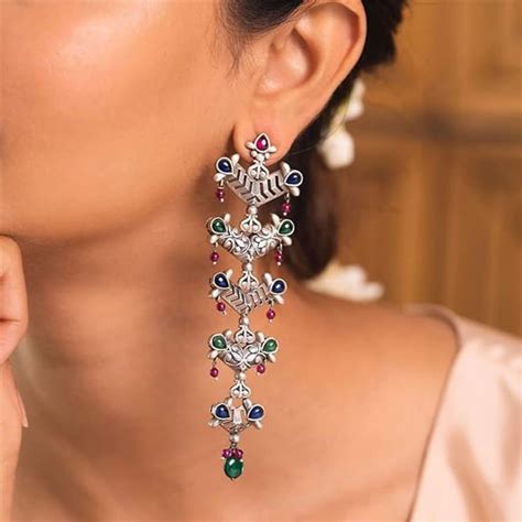 Top 15 Silver Earrings Designs From Shaya By Caratlane | South Indian ...