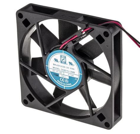 RS PRO | RS PRO Axial Fan, 12 V dc, DC Operation, 39.1m³/h, 1.8W, 120mA ...