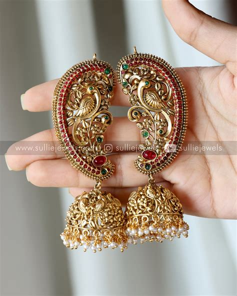 Kemp Gold Ear Cuff Jhumka – sulliejewels