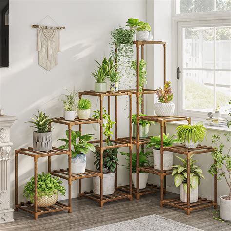 Wooden Shelves Plant Holders