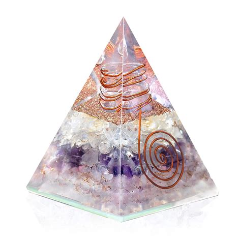 Buy Orgonite Magic Crystals Pyramid for Success, Inner Peace, Wisdom ...