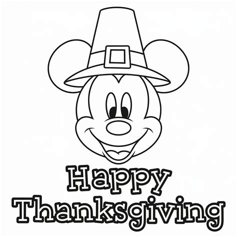 Free Printable Disney Thanksgiving coloring page - Download, Print or ...