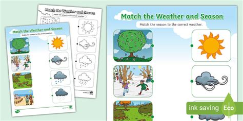 Weather Worksheets for Kindergarten