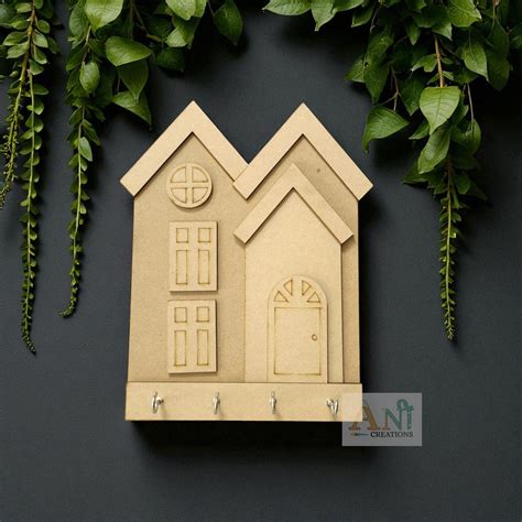 3D Hut Shape Keyholder MDF cutout – My Store