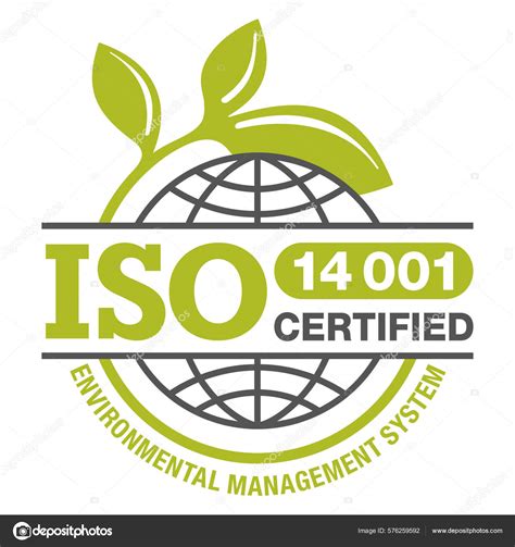 Iso 14001 Certified Emblem Globe Branch Environmental Management System ...