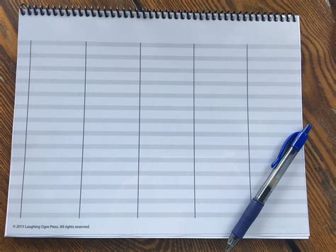 Stay in the Gray medium lined paper — Laughing Ogre Press