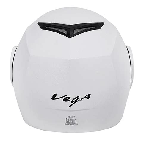 Vega Crux White Helmet | Shop Helmets at BIKERSTORE.IN – BikerStore.in