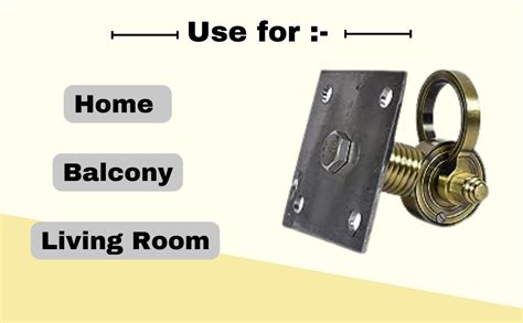 Trendy Creation Hub Steel Plate Brass Heavy Duty Hooks for Hanging ...