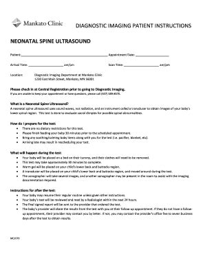 Neonatal Spine Ultrasound Report Template - Fill Online, Printable ...
