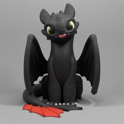 STL file Toothless how to Train Your Dragon 🚆 ・3D printable model to ...