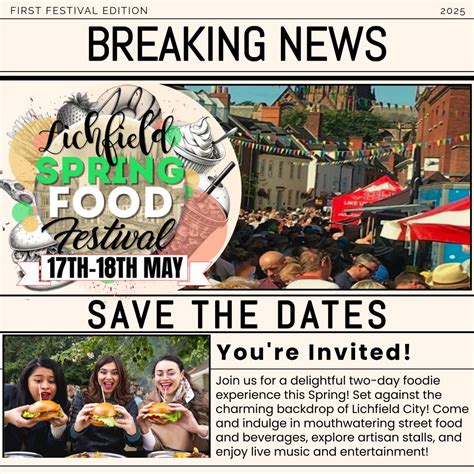 Lichfield Spring Food Festival , Lichfield, 16 May to 17 May | AllEvents
