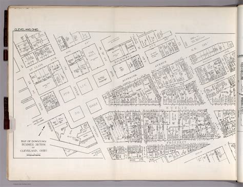 Map of Downtown Business Section of Cleveland, Ohio. (Sheet 2). : Nirenstein, Nathan : Free ... - map of downtown cleveland ohio
